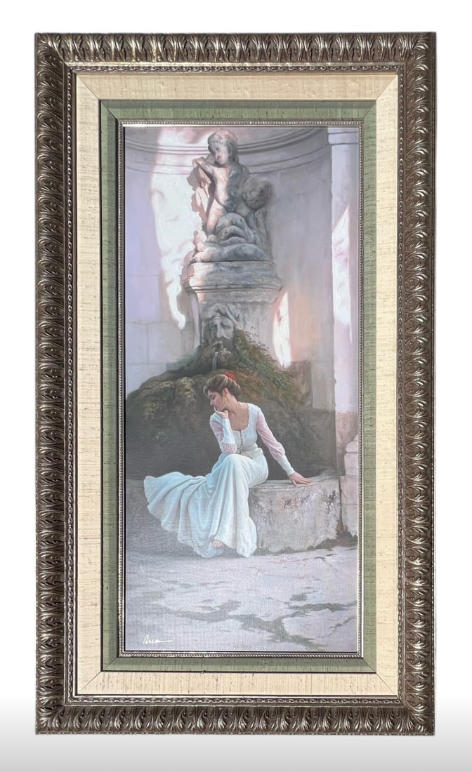 Arian, Poetess, Oil Embellished Canvas Giclée, Signed/Numbered 27/95, 1998, COA Included (1 of 5)