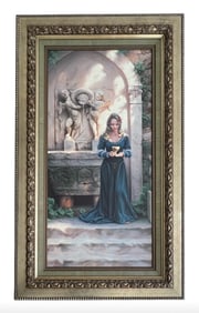 Arian, Invitation to Rapture, Oil-Embellished Canvas Giclée, Signed/Numbered, 1999, COA Included
