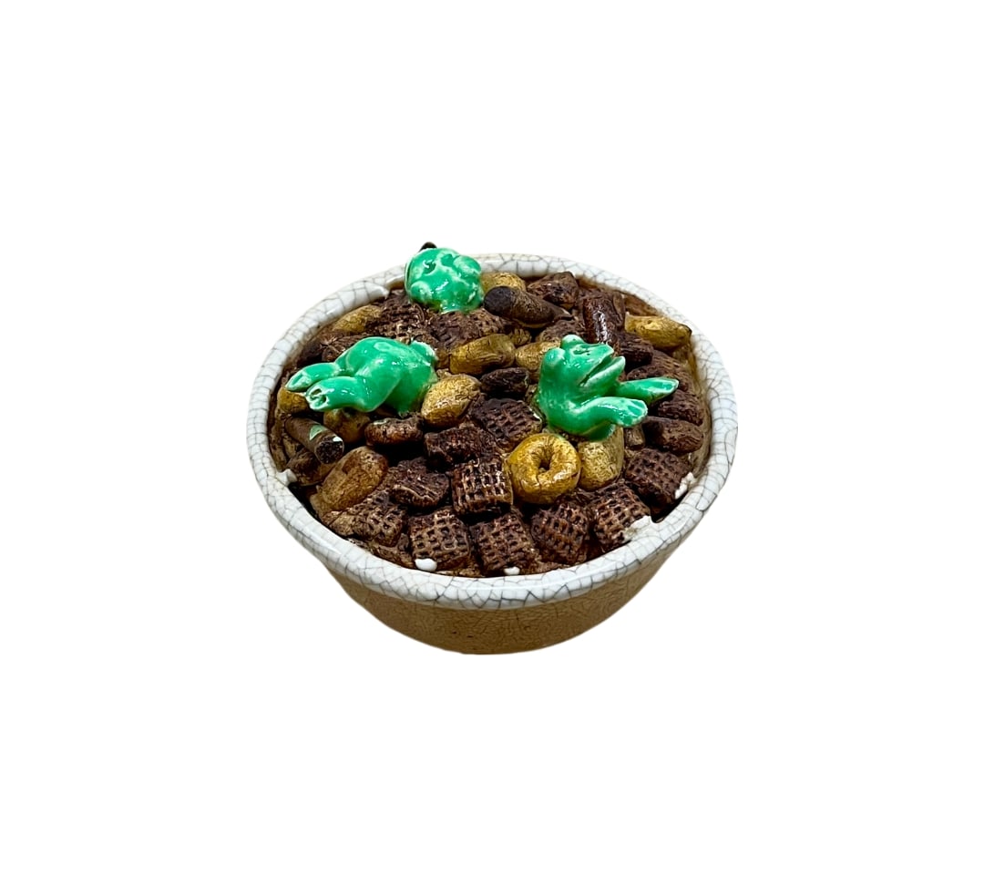 David James Gilhooly Ceramic Frog Bowl (1 of 4)