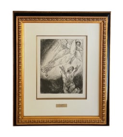Marc Chagall, Vision D'esaie, Etching, COA Included