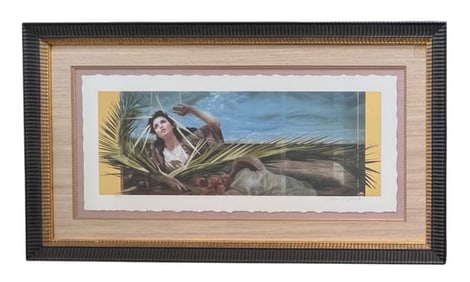 Manuel Nunez, Deliverance, Giclée with Gold Leaf, Signed, Numbered 20/75 & Dated '96