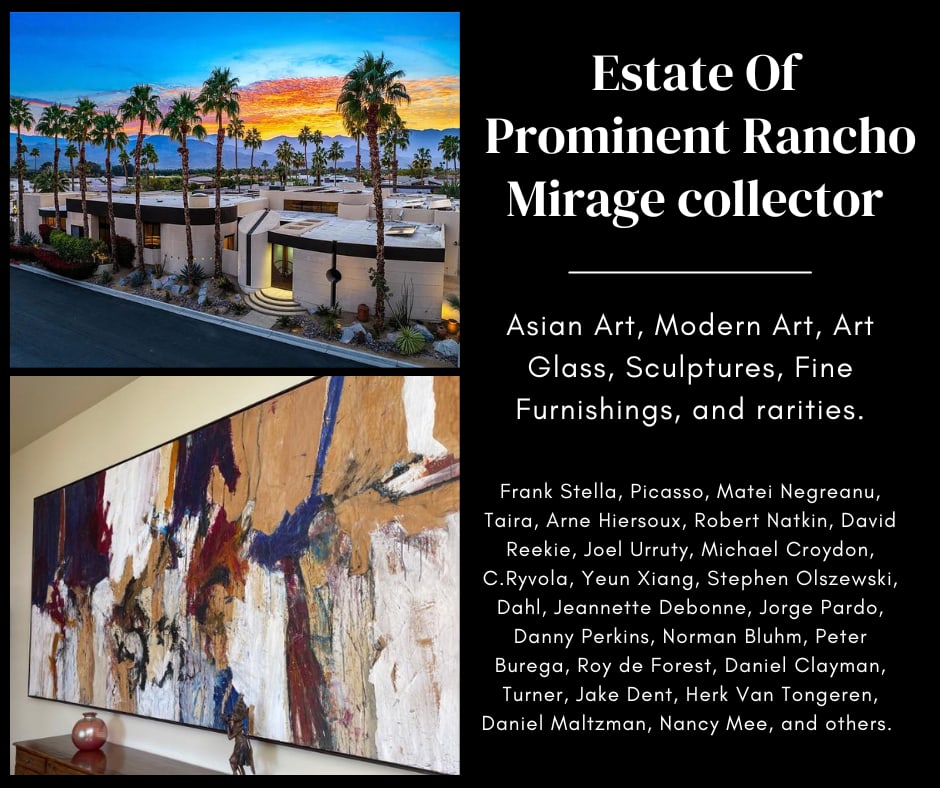 ESTATE AUCTION OF PROMINENT RANCHO MIRAGE PHILANTHROPIST