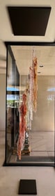 Martin Blank, Crystal Skin, 2014, Original Suspended, Weighted Vertical Glass Sculpture