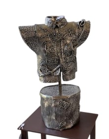 Mary Anne Turley-Emett, Gardener's Vest, Original Moulded Polished Stainless Steel Sculptural Assemb
