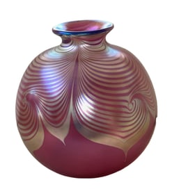 Steven Correia, Glass Vase, Signed