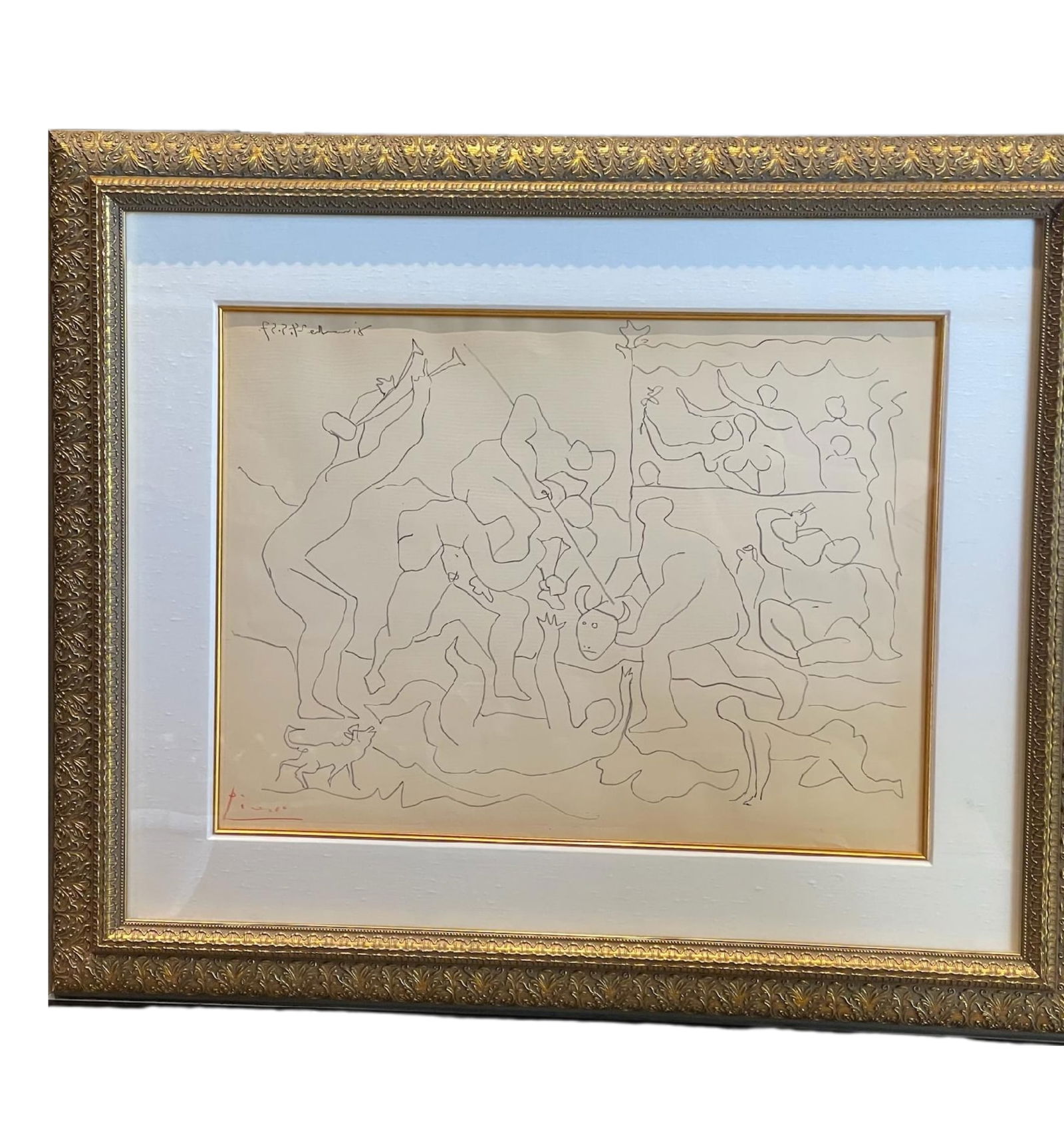 Pablo Picasso, Jeu De La Corrida, 1957, Signed Lithograph, With COA (1 of 6)