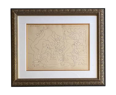 Pablo Picasso, Jeu De La Corrida, 1957, Signed Lithograph, With COA: Artist: Pablo Picasso Title: Jeu De La Corrida <