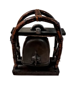 Elephant Bell Rattan Metal