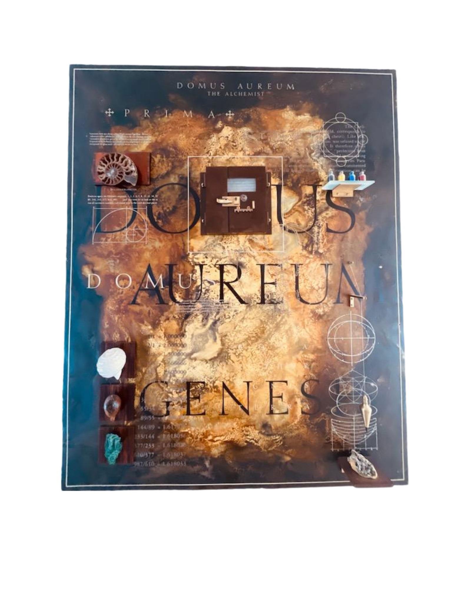 Dennis Evans, The Alchemist, 2008, Mixed Media and Encaustic Collage on Panel (1 of 5)