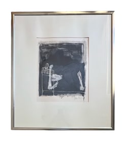 Ben Shahn, Screams of Women in Labor, Signed, Framed Lithograph