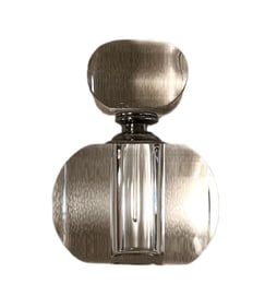 Glass Perfume Bottle 3” wide by 5” High