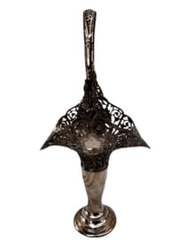Forbes, Silverplate Vase Basket