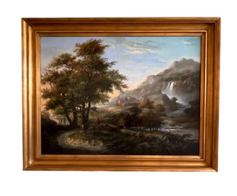 Landscape,Oil on Canvas,46" H x 58" W