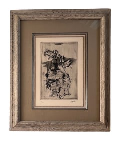 Johnny Gotthard Friedlaender, Cheveres, Original Etching, 1962, Signed & Numbered