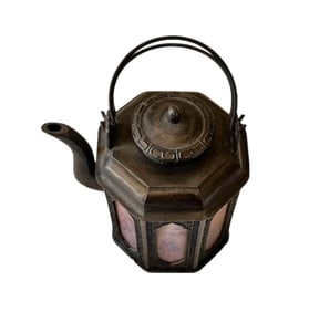Antique Chinese Teapot, Metal
