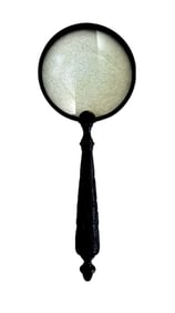 Magnifying Glass with Carved Wood Handle
