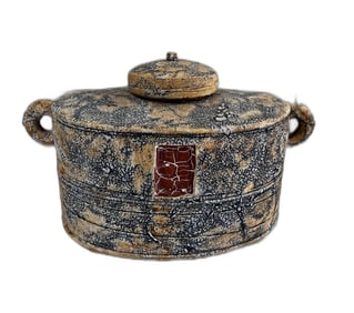 Asian Style Crock with Lid, c.2006