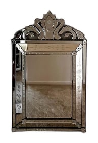 Large Venetian Style Etched Mirror