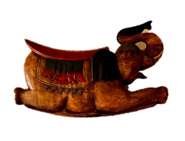 Wooden Rocking Elephant