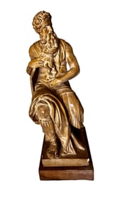 Alva, Vintage Miniature Reproduction of Moses by Michelangelo, 1955