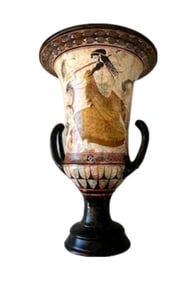 Paris Vaglis, Replica 430 BC Roman Vase, Hand Painted