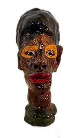 G.W.F., African Folk Art Style Sculpture, 13"