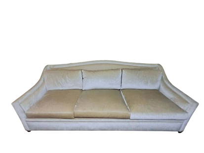 Dorothy Draper Style Velvet Vintage Sofa: 3 seat Velvet Sofa 1 of 2 /Info coming/Local pick up Rancho Mirage.Sofa dimensions 34h" x 86”L x 39d"