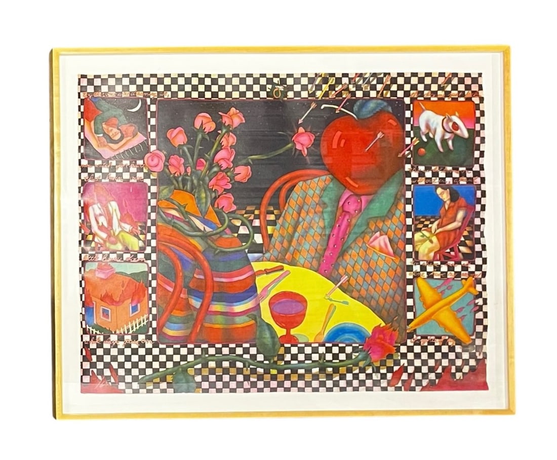 Dan Allison - Dancing in the Shadows - Aquatint: Artist: Dan Allison Title: Dancing in the Shadows Medium: Aquatint Edition: 31 / 65 Dimensions: Artwork - 23 x 29 in, Framed - 27 x 33 in Description: Dan Mitchell Allison, born in 1953 in Houston, Te