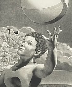 David Bumbeck - Amid Ruins -  Etching - 1987