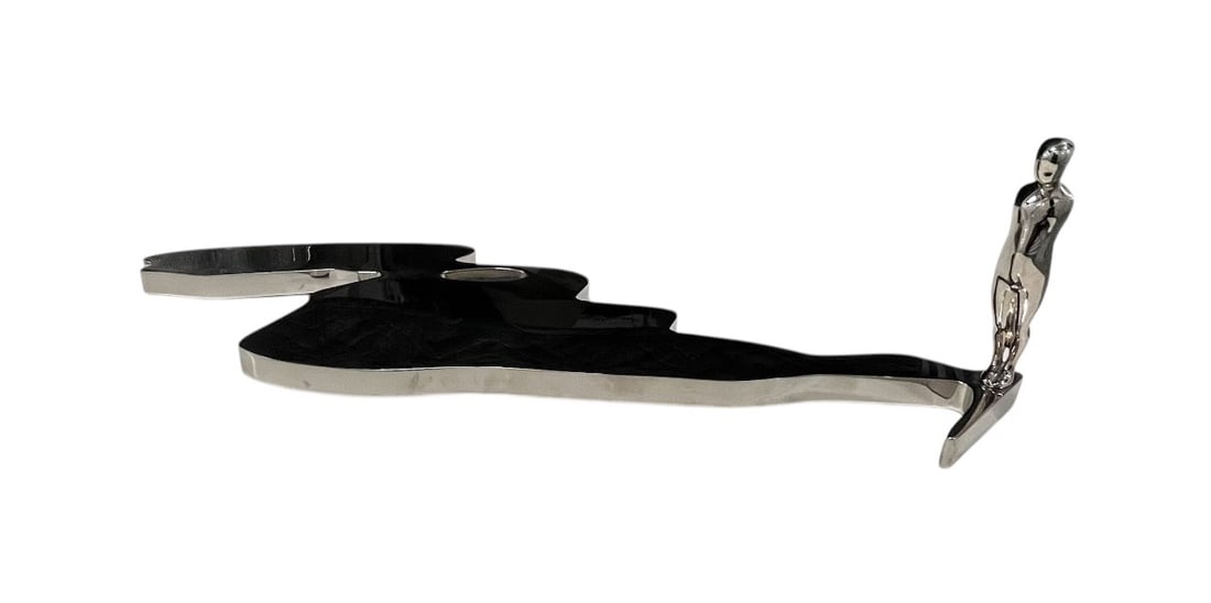 Ernest Trova - Falling Man Series - Silver - Circa 1987 (1 of 5)