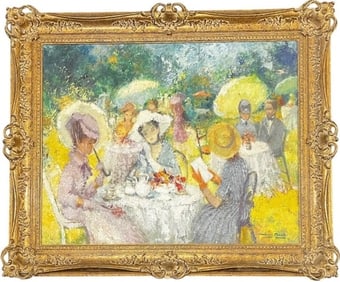 Marguerite Aers - Tea Time - Oil on Canvas