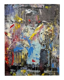 Ron Morris - Abstract Painting - Second Coming - 1982