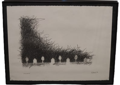 Rod Baer - Crickets - Graphite on Paper
