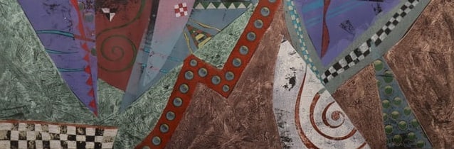 Bill Wheeler - Riviera I - Abstract Mixed Media Art