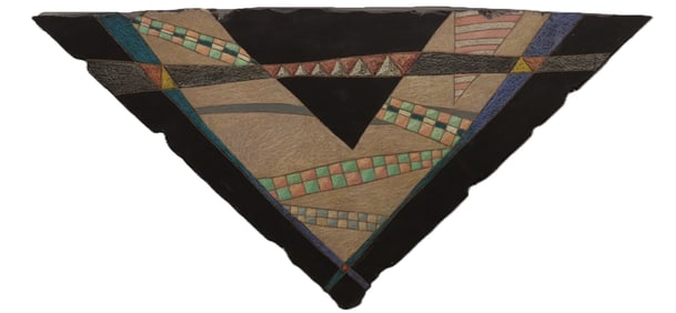 Bill Wheeler - Triangular Abstract Art Piece - 1988