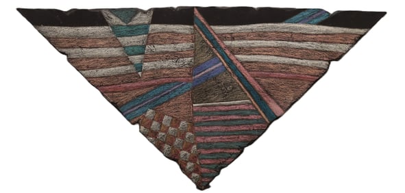 Bill Wheeler - Triangular Abstract Art Piece - 1988