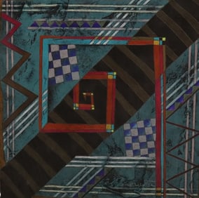 Bill Wheeler - RPM - Abstract Square with Spiral Design
