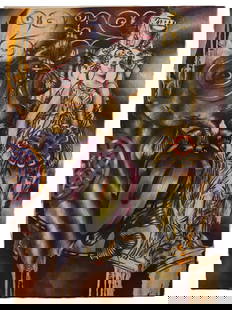 Michael Mogavero - Broken Bough - Oil on Canvas: Artist: Michael Michael Mogavero Title: Broken Bough Year: 1997 Medium: Oil on Canvas Dimensions: 34 x 24 x 1 in Description: Presenting Broken Bough, a 1997 original oil painting by esteemed American