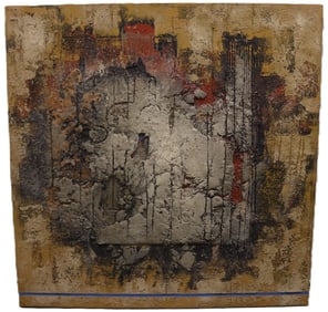 Alvaro Bancarte - La Linea Azul - Acrylic on Canvas - 1992