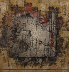 Alvaro Bancarte - La Linea Azul - Acrylic on Canvas - 1992