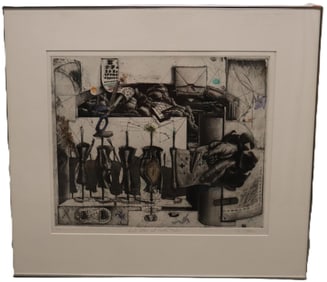 Robert Conrad Detamore - Secret Letters & Private Numbers - Color Etching