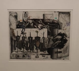 Robert Conrad Detamore - Secret Letters & Private Numbers - Color Etching