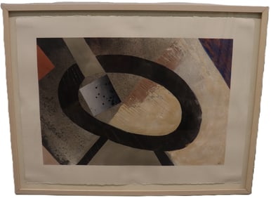 Tony Haller - Abstract Framed Lithograph - Signed
