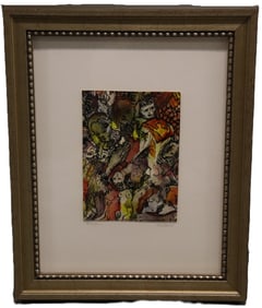 Homage - Colorful Signed Mixed Media