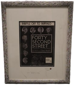 George Timothy Hudson - Forty Second Street - Movie Poster - Signed and Framed