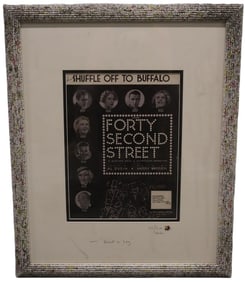 George Timothy Hudson - Forty Second Street - Movie Poster - Signed and Framed