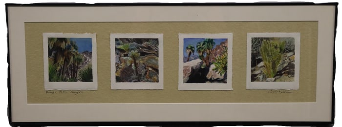Carrie Waldman - Borrego Palms Canyon - Watercolor Painting