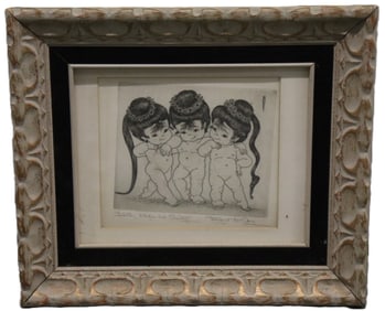 Margaret Ann Gaug - Faith, Hope & Charity - Etching
