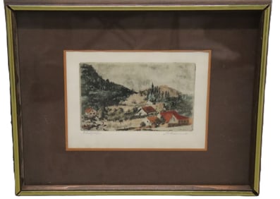 Vintage Landscape Print - Artist Proof