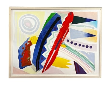 Tony Haller, Abstract Composition, Signed and Dated 2/89